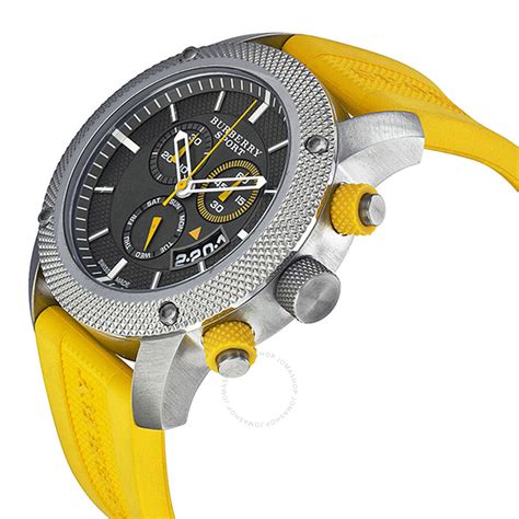 burberry sport watch yellow|burberry chronograph watch.